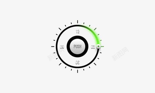 一款炫丽的钟表PSDpng免抠素材_新图网 https://ixintu.com PSD UI 按钮 时间 计时 计时器 进度 钟表