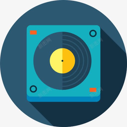 DJ图标png_新图网 https://ixintu.com DJ 圆机 圆盘 混合 音乐 音乐和多媒体