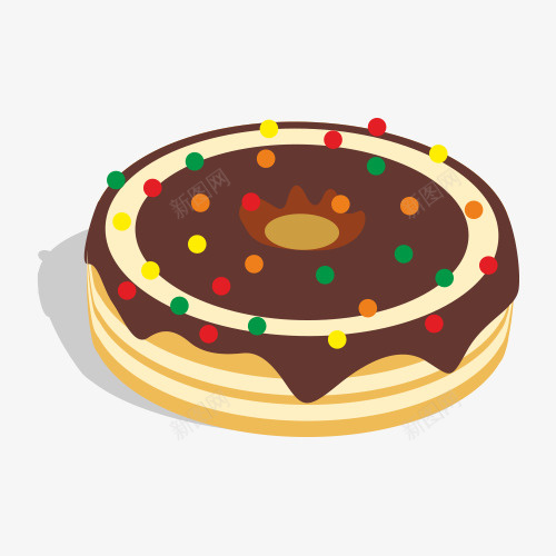 奶油生日蛋糕png免抠素材_新图网 https://ixintu.com 卡通 生日蛋糕图片 美味食品 蛋糕
