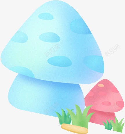 卡通小蘑菇png免抠素材_新图网 https://ixintu.com 卡通小蘑菇 卡通蘑菇图 可爱小蘑菇 矢量小蘑菇 矢量蘑菇图