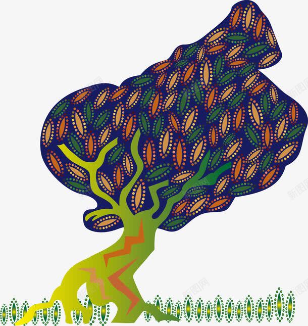 创意卡通树png免抠素材_新图网 https://ixintu.com 儿童画 手绘 树叶 树枝