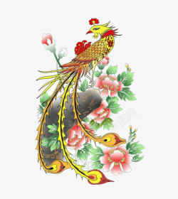 金色的凤凰素材
