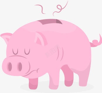 粉色猪存钱罐png免抠素材_新图网 https://ixintu.com 储蓄罐 存钱罐 扁平化 猪 粉色
