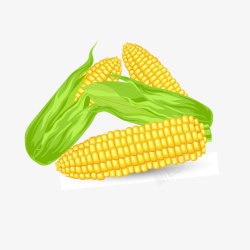 卡通玉米植物矢量图素材