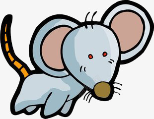 卡通老鼠png免抠素材_新图网 https://ixintu.com 动物 卡通 可爱 老鼠 蓝色