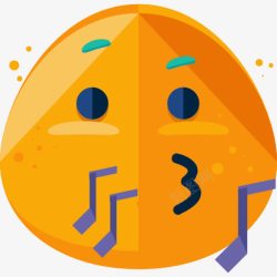 吹口哨表情哨图标高清图片