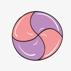 圆环四分段紫色的圆环图形高清图片