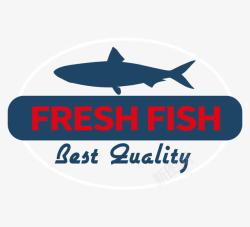 鱼类食品标签素材