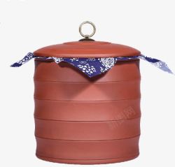 宜兴紫砂罐普洱七子茶饼罐素材