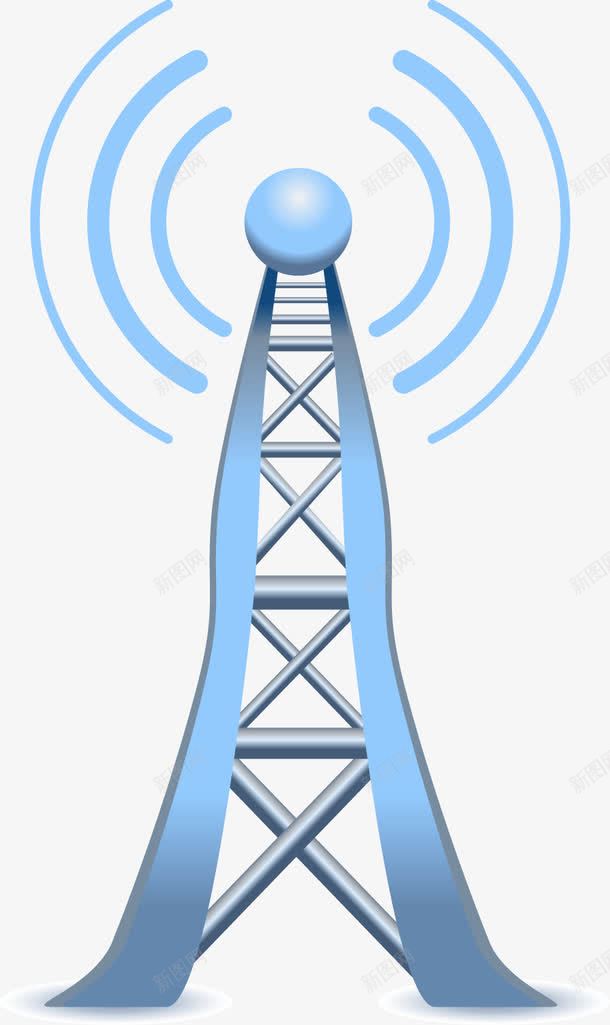 浅蓝色中继卫星盘png免抠素材_新图网 https://ixintu.com 浅蓝色 装饰
