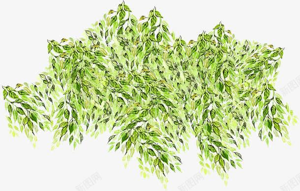 绿色树叶装饰春天抽象png免抠素材_新图网 https://ixintu.com 抽象 春天 树叶 绿色 装饰 设计