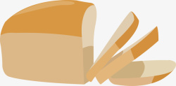 全貌面包全麦切片面包矢量图高清图片