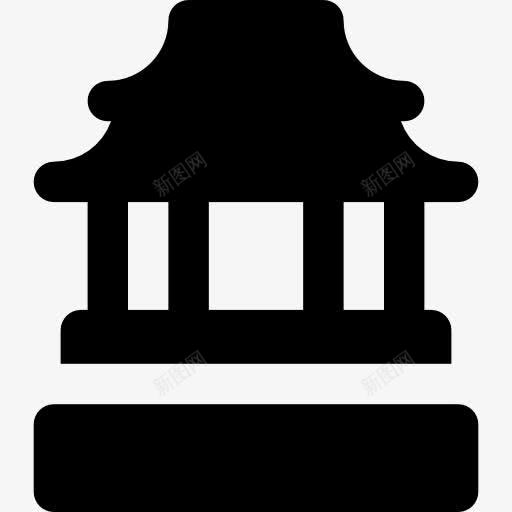 中华寺图标png_新图网 https://ixintu.com 中华寺 中国 亚洲 古老的建筑 地标 建筑 纪念碑