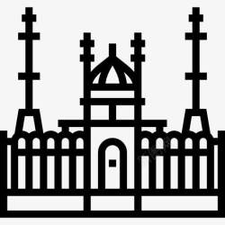 阿斯塔纳泊阿斯塔纳清真寺图标高清图片
