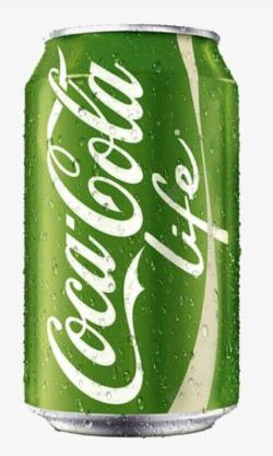 绿色可乐瓶素材