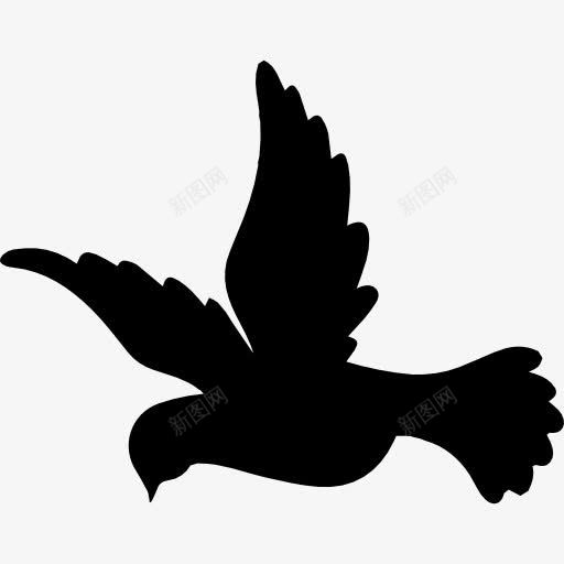 放飞的鸽子的鸟形图标png_新图网 https://ixintu.com 动物 动物王国 飞 鸟 鸽子