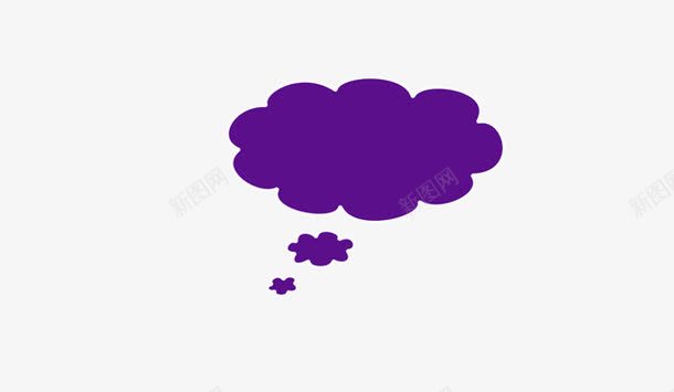 紫色手绘云朵png免抠素材_新图网 https://ixintu.com 云朵 卡通 手绘 紫色