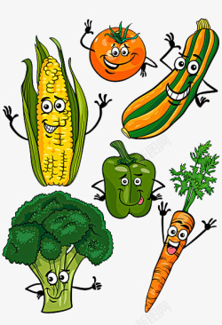 卡通蔬菜包素材