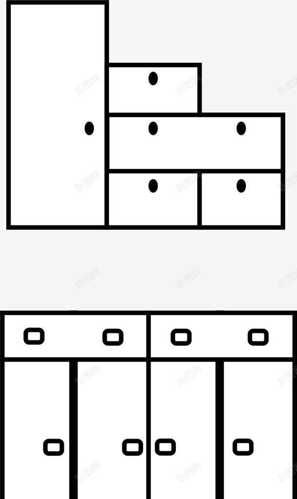 橱柜家居png免抠素材_新图网 https://ixintu.com 家居 家居风格 橱柜 欧式家居 简欧家居 简约欧式