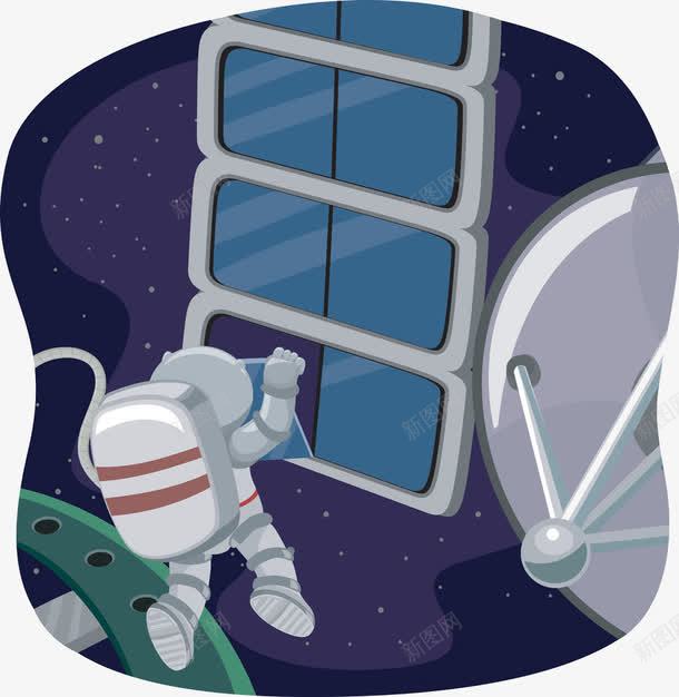太空中的宇航员png免抠素材_新图网 https://ixintu.com 卡通宇航员 宇航员 航天员