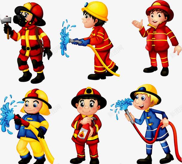 消防人物png免抠素材_新图网 https://ixintu.com 卡通人物 消火栓使用方法 消防人物 消防员 消防栓 消防知识 灭火