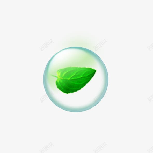 水泡png免抠素材_新图网 https://ixintu.com 水泡 绿叶