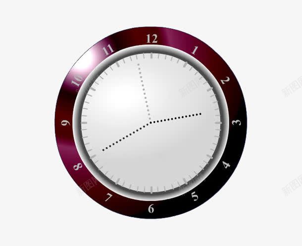 反光金属质感钟表png免抠素材_新图网 https://ixintu.com 反光 质感 金属 钟表