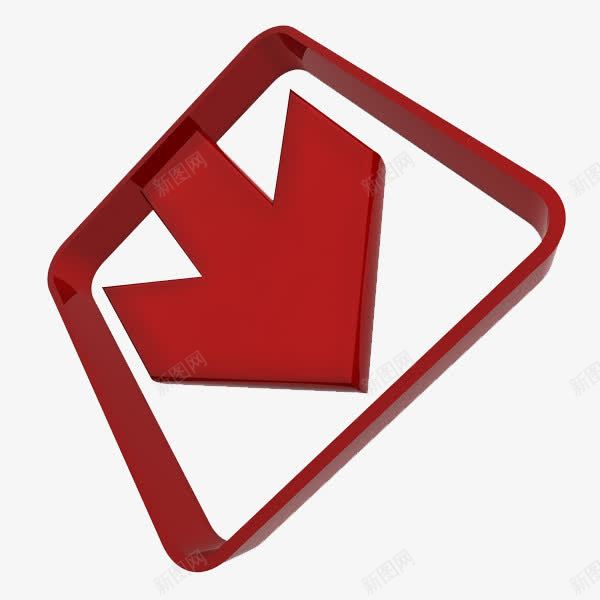 红色的指示标png免抠素材_新图网 https://ixintu.com 卡通 手绘 指示标 简笔 红色的 装饰