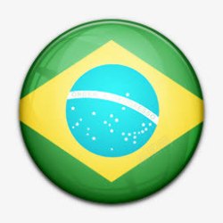 Brazil国旗的巴西worldflagicons图标高清图片