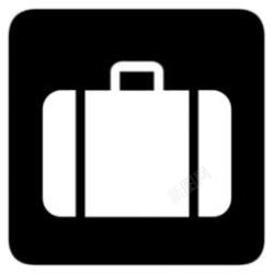 行李检查矢量象形文字行李检查在发票symb图标高清图片