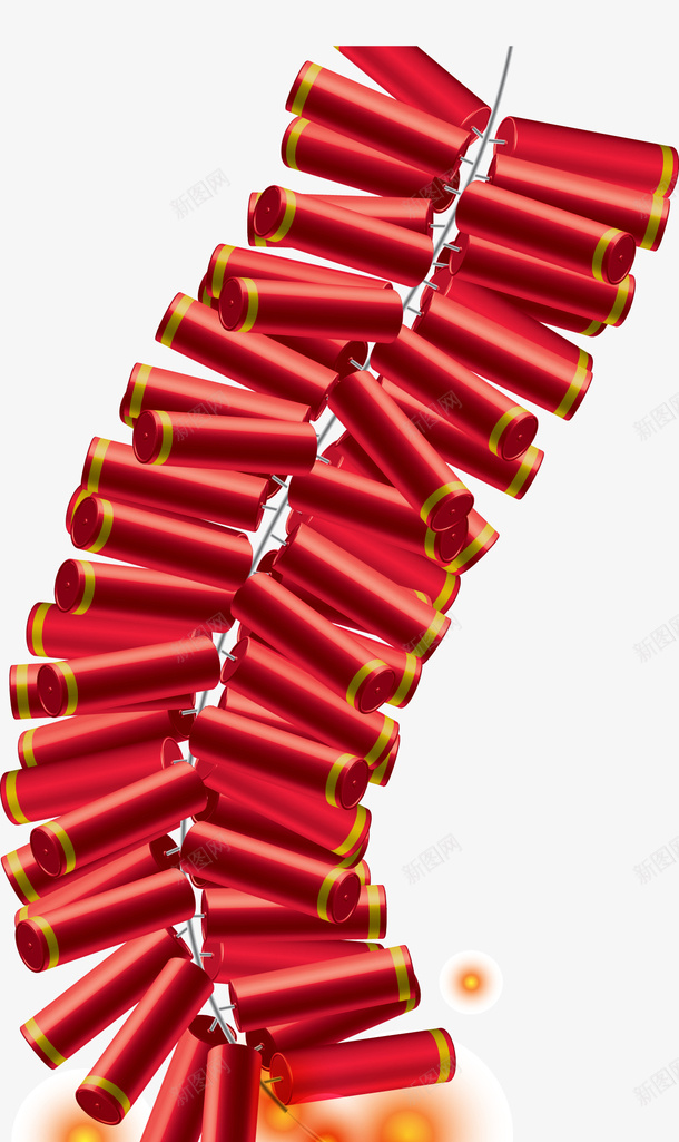 节日元素鞭炮png免抠素材_新图网 https://ixintu.com 红色鞭炮 节日鞭炮 鞭炮