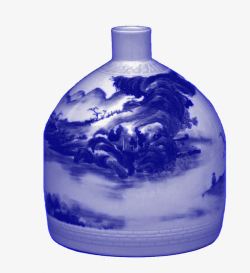 青花瓷瓶素材
