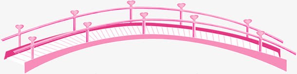 粉色的桥png免抠素材_新图网 https://ixintu.com 图案 小桥 粉色