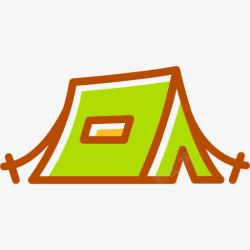 农村住房帐篷图标高清图片