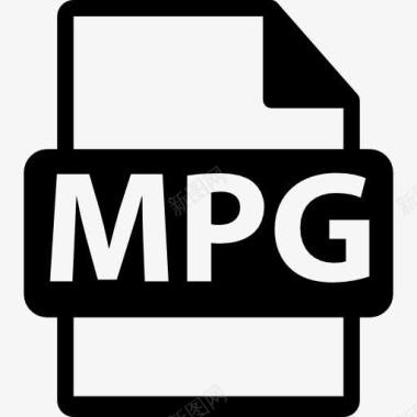MPG文件格式符号图标图标