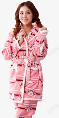 粉色珊瑚绒淘宝睡衣素材