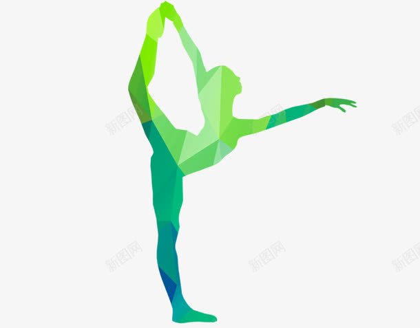 跳体操的人png免抠素材_新图网 https://ixintu.com 人物 健康 几何 创意人物 运动 运动的人