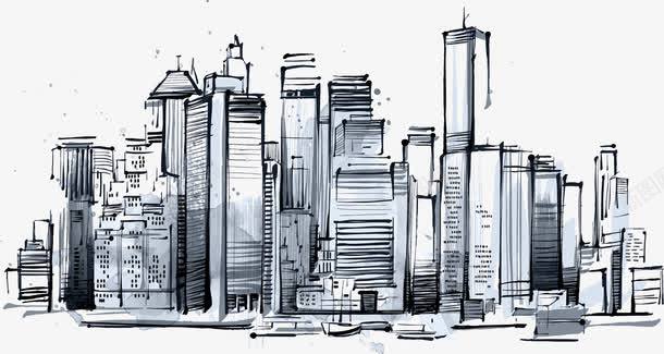 曼哈顿的高楼大厦png免抠素材_新图网 https://ixintu.com 旅游 曼哈顿 装饰