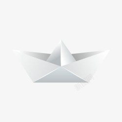 手指穿纸纸船高清图片