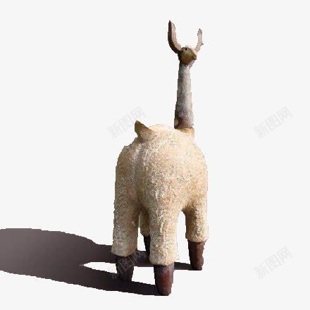 羊驼雕塑png免抠素材_新图网 https://ixintu.com 创意动物 动物石雕 装饰动物