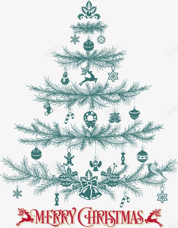 圣诞树上的装饰png免抠素材_新图网 https://ixintu.com 卡通 圣诞 圣诞图片 圣诞树 圣诞装饰 矢量矢量