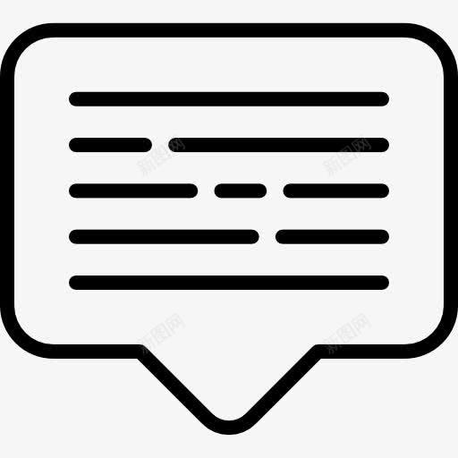 消息图标png_新图网 https://ixintu.com 接口 文本行 气泡 聊天 语音气球