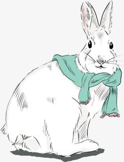 素描兔子素材