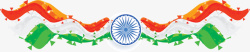 印度独立日飘扬丝带印度独立日矢量图高清图片