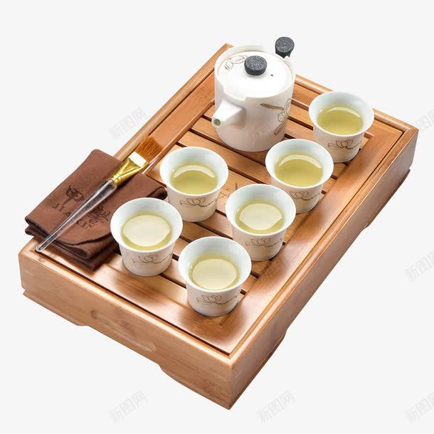 茶具茶盘套装png免抠素材_新图网 https://ixintu.com 产品实物 功夫茶具 泡茶 茶盘