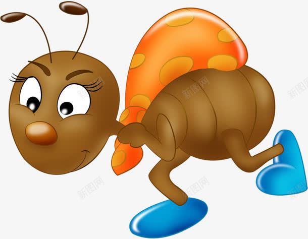 卡通小蚂蚁png免抠素材_新图网 https://ixintu.com 卡通 小精灵 童话故事 蚂蚁