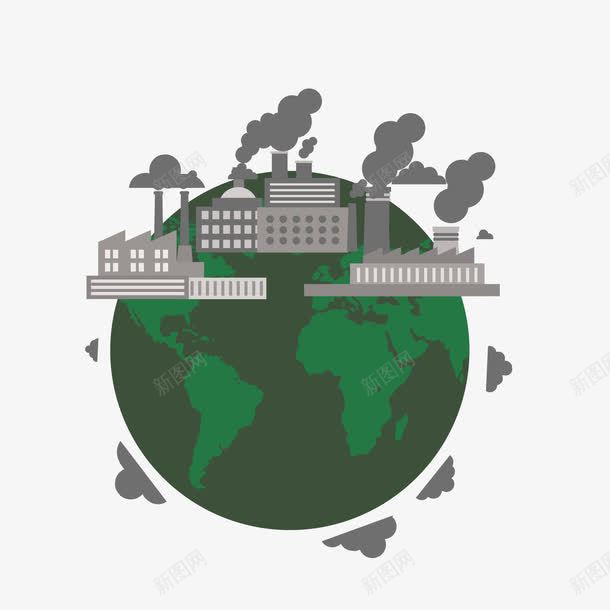 污染地球元素png免抠素材_新图网 https://ixintu.com png png素材 地球 污染