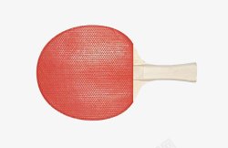 红色拍子乒乓球拍高清图片