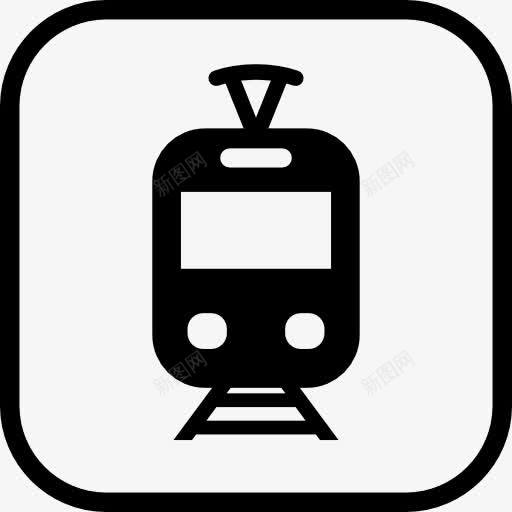 电车站图标png_新图网 https://ixintu.com 公共交通 旅客 车辆 运输 运输车辆