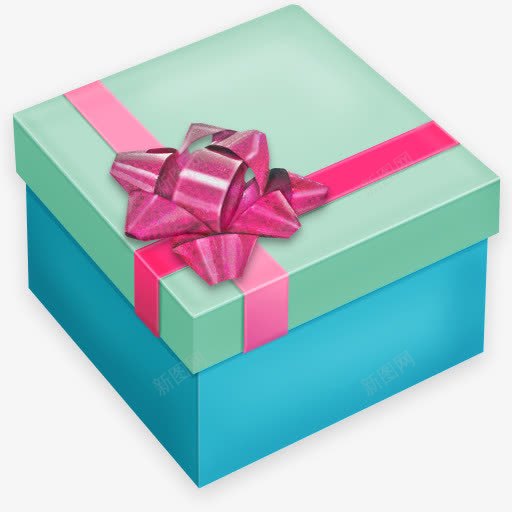 绿色蓝色礼物礼盒png免抠素材_新图网 https://ixintu.com 礼物 礼盒 绿色 蓝色